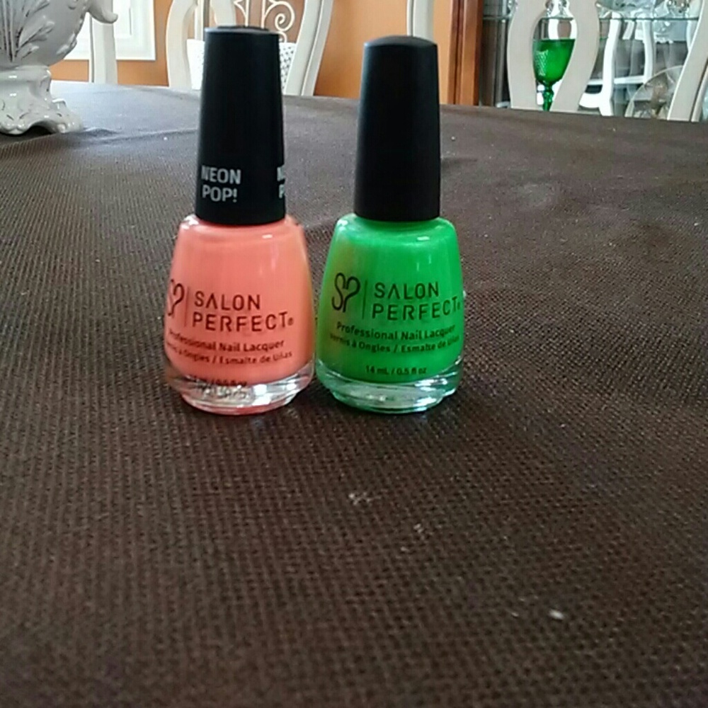 Neon nail polish